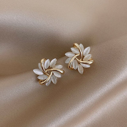 Lila™ | Women’s Elegant White Opal Earrings